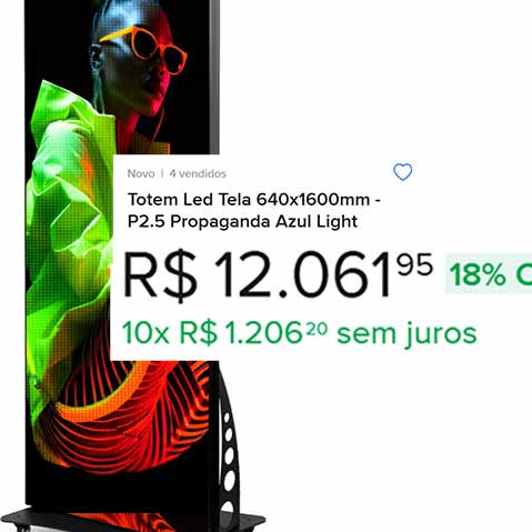 TV Smart comum exibindo promoções