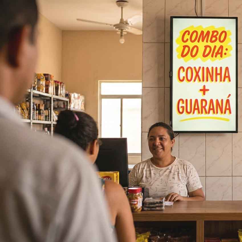 Gráfico mostrando aumento de vendas por impulso